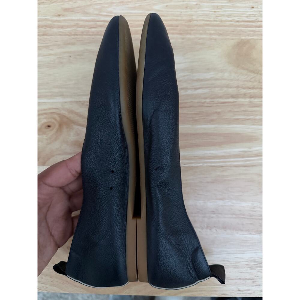 Everlane The Day Glove Black Leather Ballet Flats Minimalist Sz 7.5 - Picture 10 of 11